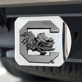 South Carolina Gamecocks Hitch Cover Chrome on Chrome 3.4"x4" 