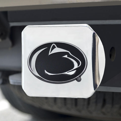 Penn State Nittany Lions Hitch Cover Chrome on Chrome 3.4"x4" 