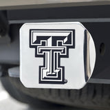 Texas Tech Red Raiders Hitch Cover Chrome on Chrome 3.4"x4" 