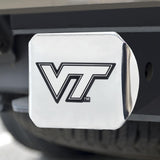 Virginia Tech Hokies Hitch Cover Chrome on Chrome 3.4"x4" 