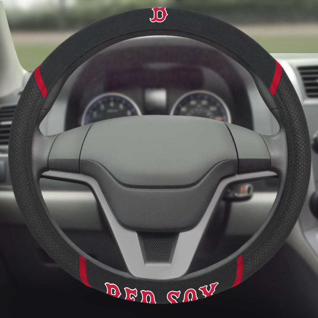 Boston Red Sox Steering Wheel Cover 15"x15" 