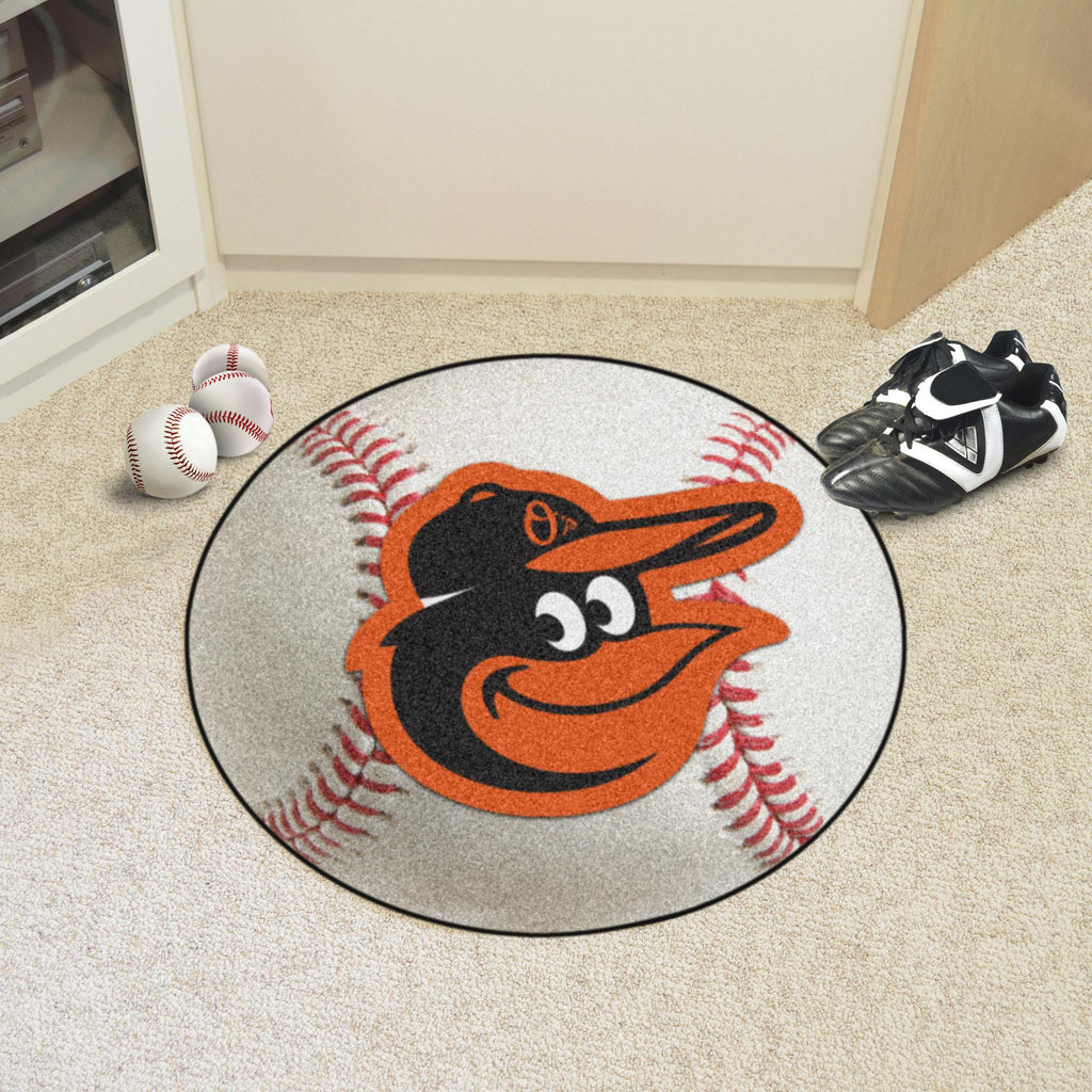Baltimore Orioles Baseball Mat 27" diameter 