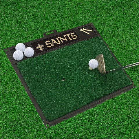 New Orleans Saints Golf Hitting Mat 20" x 17" 