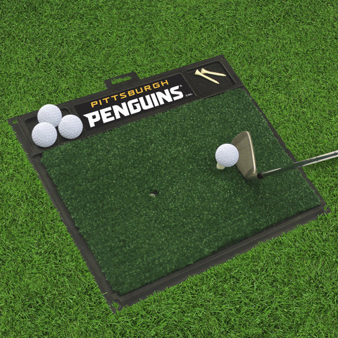 Pittsburgh Penguins Golf Hitting Mat 20" x 17" 