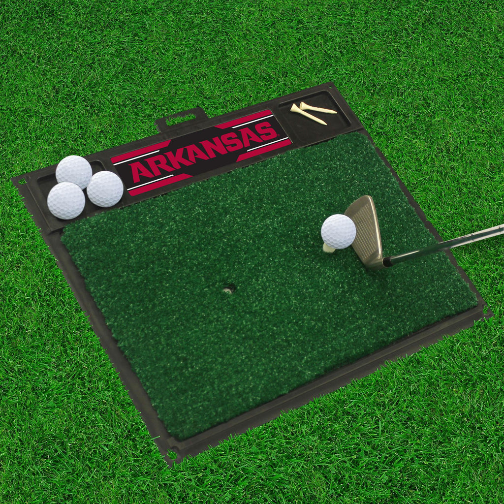 Arkansas Razorbacks Golf Hitting Mat 20" x 17" 