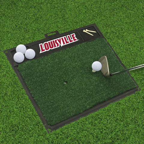 Louisville Cardinals Golf Hitting Mat 20" x 17" 