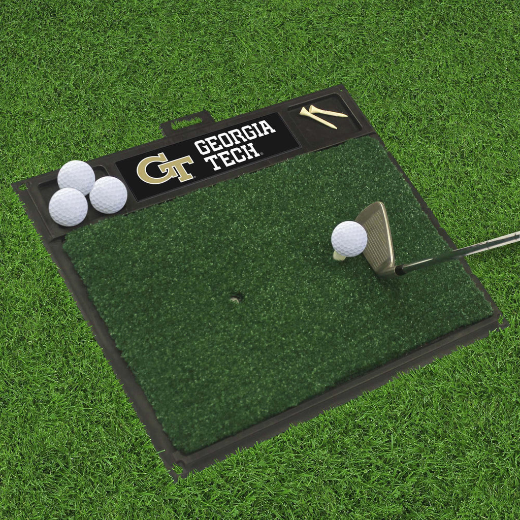 Georgia Tech Yellow Jackets Golf Hitting Mat 20" x 17" 