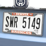 Denver Broncos License Plate Frame 6.25"x12.25" 