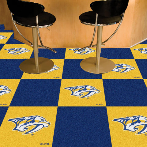 Nashville Predators Team Carpet Tiles 18"x18" tiles 