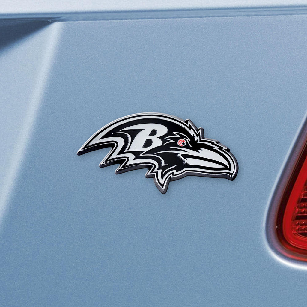 Baltimore Ravens Chrome Emblem 3"x3.2" 
