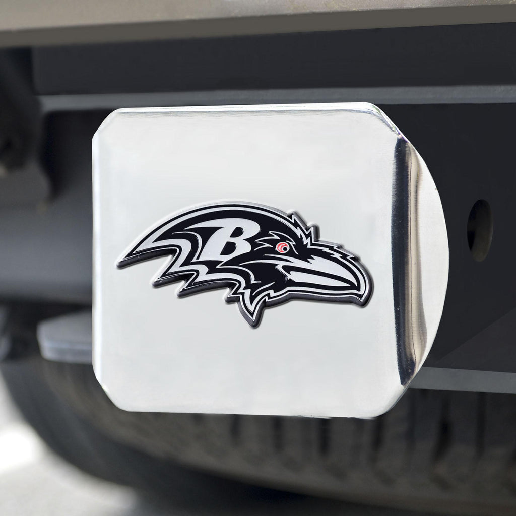Baltimore Ravens Chrome Hitch Chrome3.4"x4" 