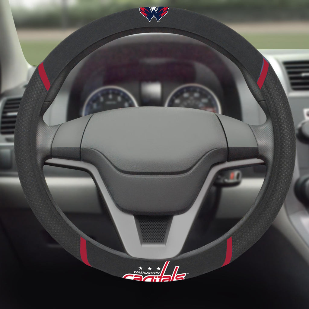 Washington Capitals Steering Wheel Cover 15"x15" 