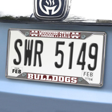 Mississippi State Bulldogs License Plate Frame 6.25"x12.25" 