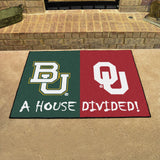 Baylor - Oklahoma House Divided Rug 33.75"x42.5"