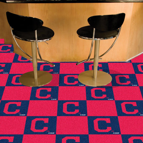 Cleveland Indians Team Carpet Tiles 18"x18" tiles 