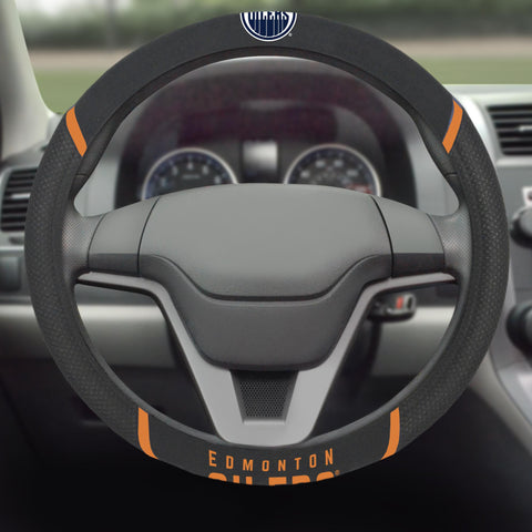 Edmonton Oilers Steering Wheel Cover 15"x15" 