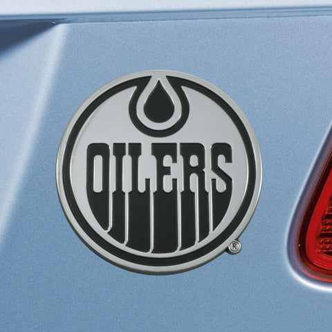 Edmonton Oilers Chrome Emblem 3"x3.2" 