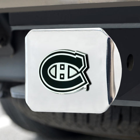 Montreal Canadiens Hitch Cover Chrome on Chrome 3.4"x4" 