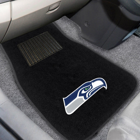 Seattle Seahawks 2 pc Embroidered Car Mat Set 17"x25.5" 