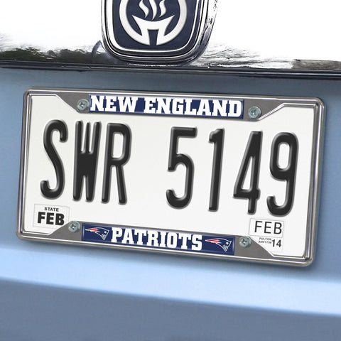 New England Patriots License Plate Frame 6.25"x12.25" 