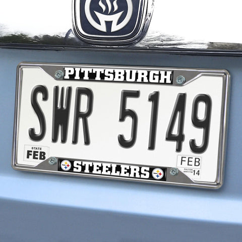 Pittsburgh Steelers License Plate Frame 6.25"x12.25" 