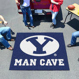 Brigham Young Man Cave Tailgater Rug 5'x6'