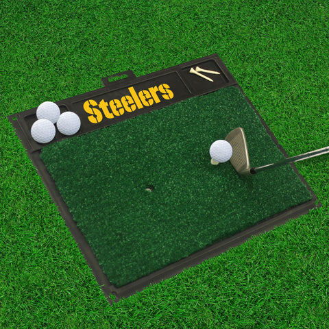 Pittsburgh Steelers Golf Hitting Mat 20" x 17" 