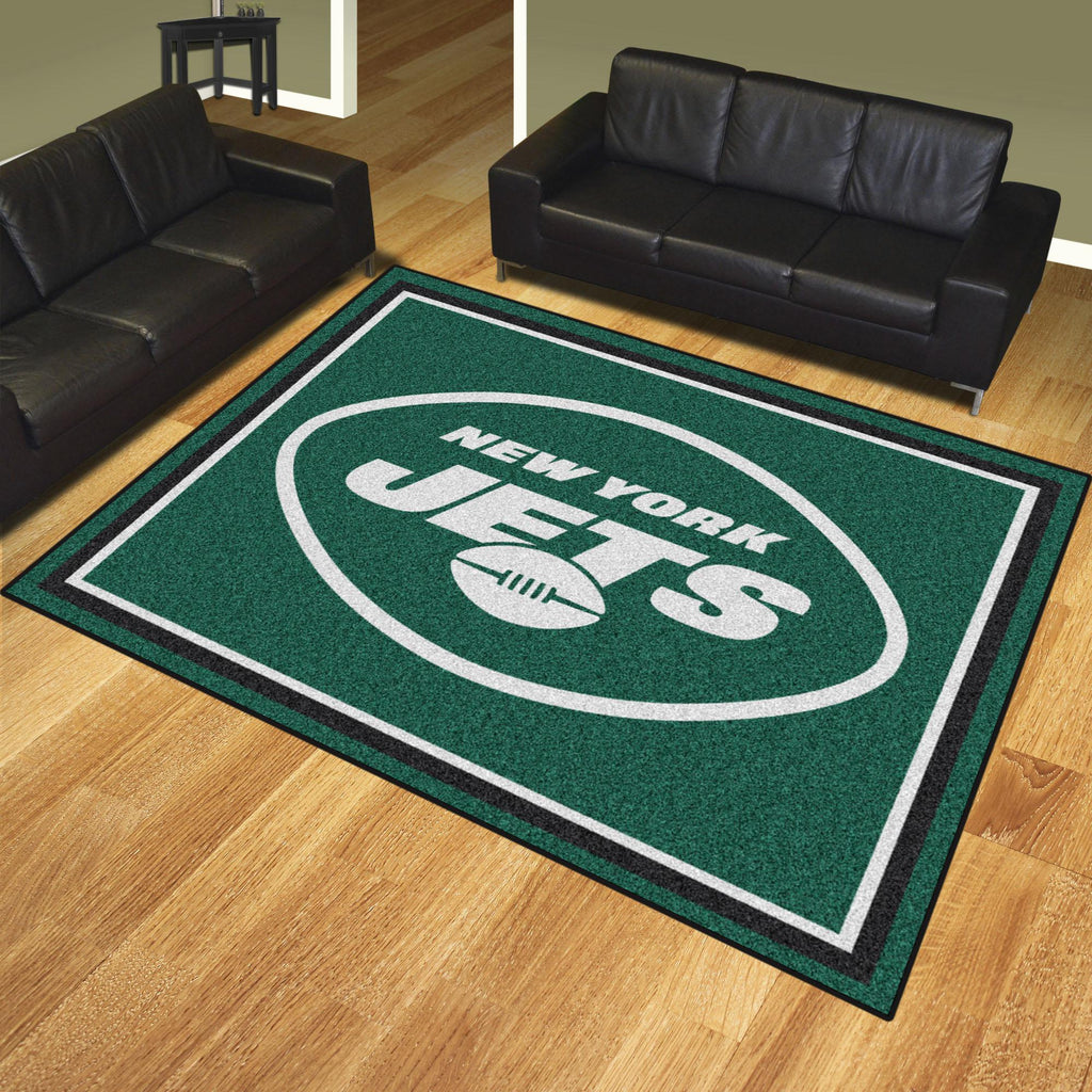 New York Jets 8x10 Rug 87"x117" 