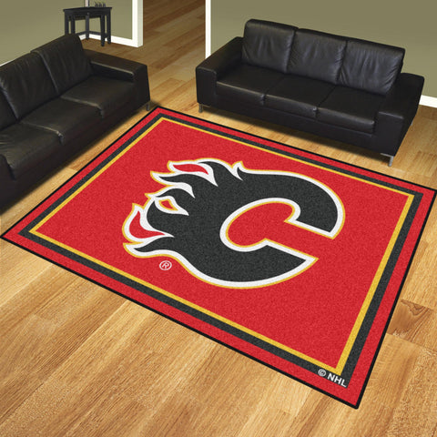 Calgary Flames 8x10 Rug 87"x117" 