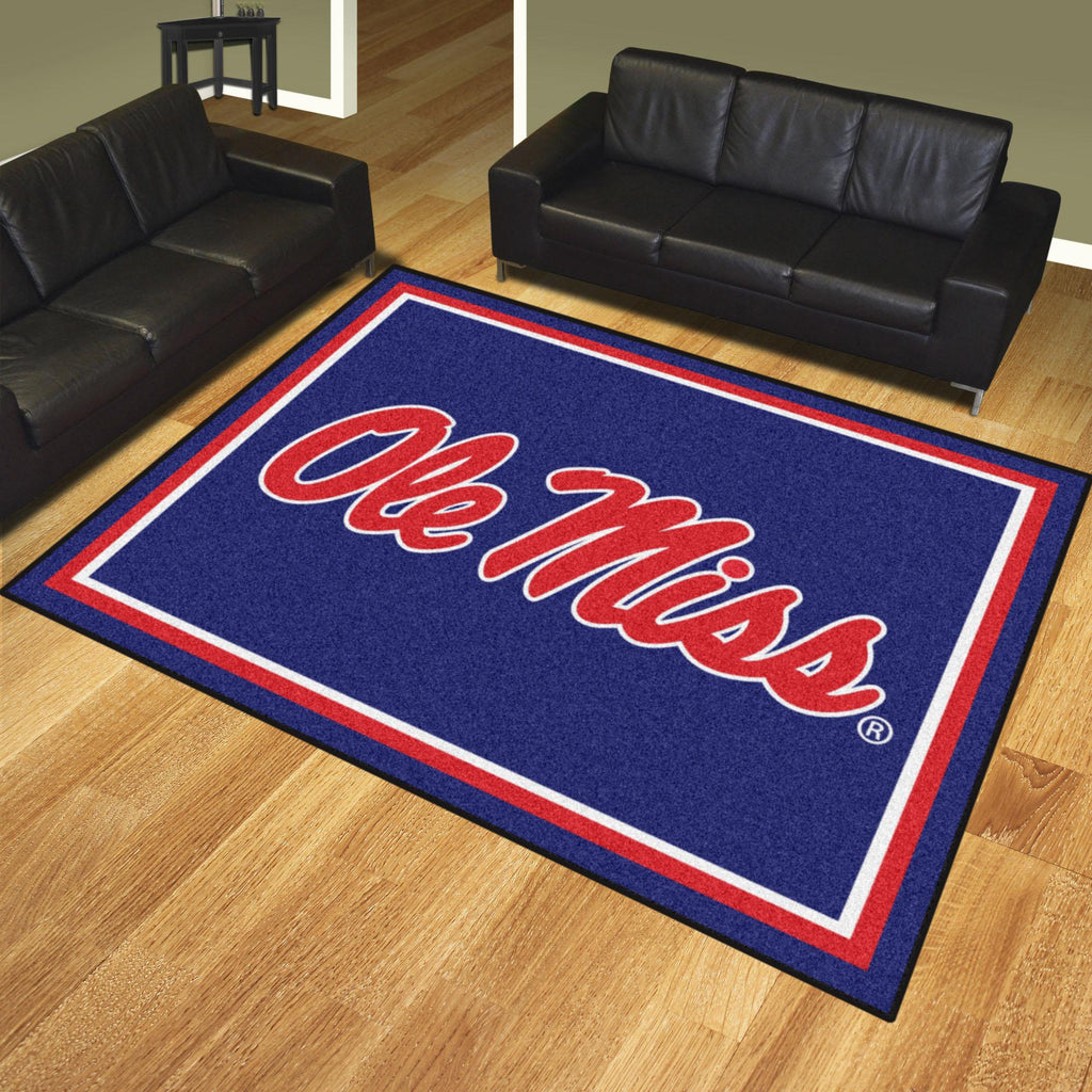 Ole Miss Rebels 8x10 Rug 87"x117" 