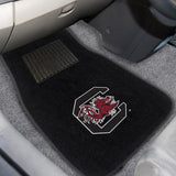 South Carolina Gamecocks 2 pc Embroidered Car Mat Set 17"x25.5" 