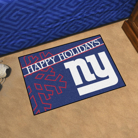 Minnesota Vikings Starter Mat Happy Holidays 19"x30" 