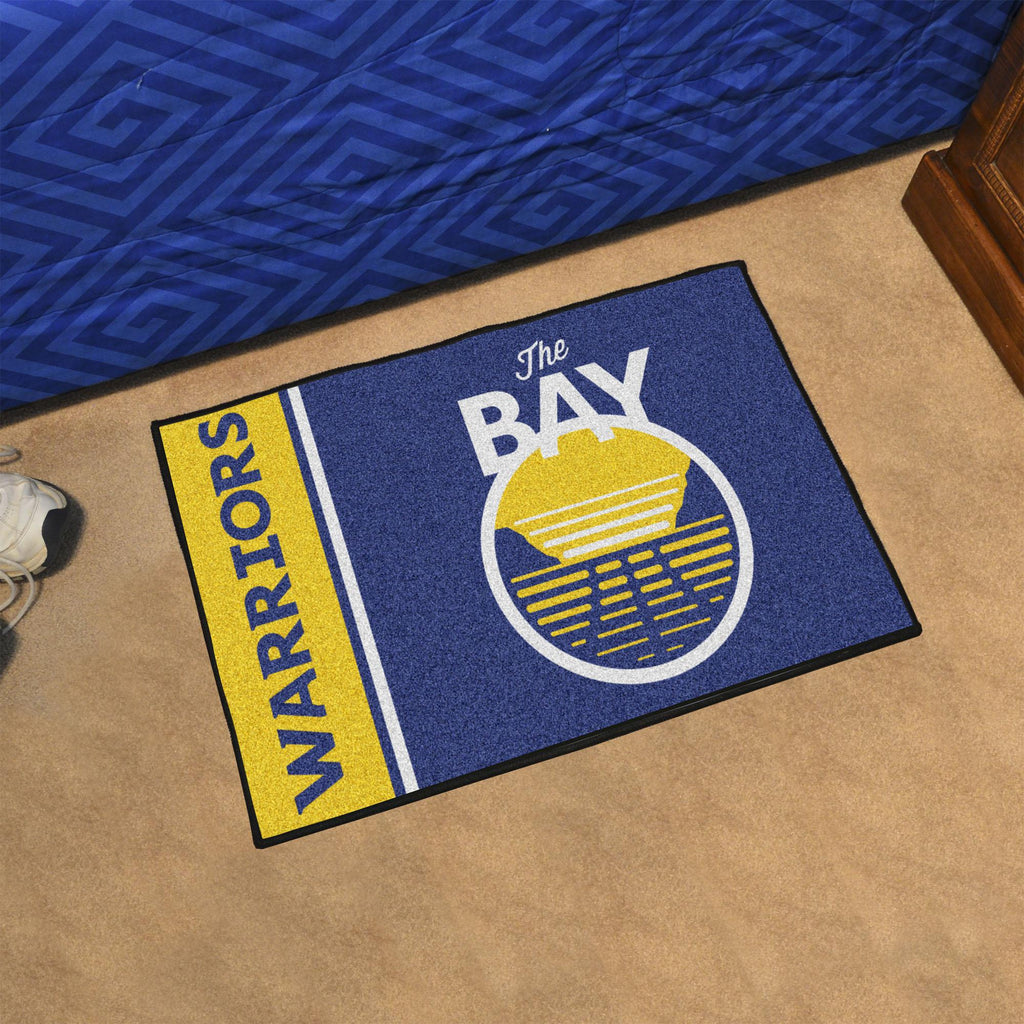 Golden State Warriors Uniform Starter Mat 19"x30" 