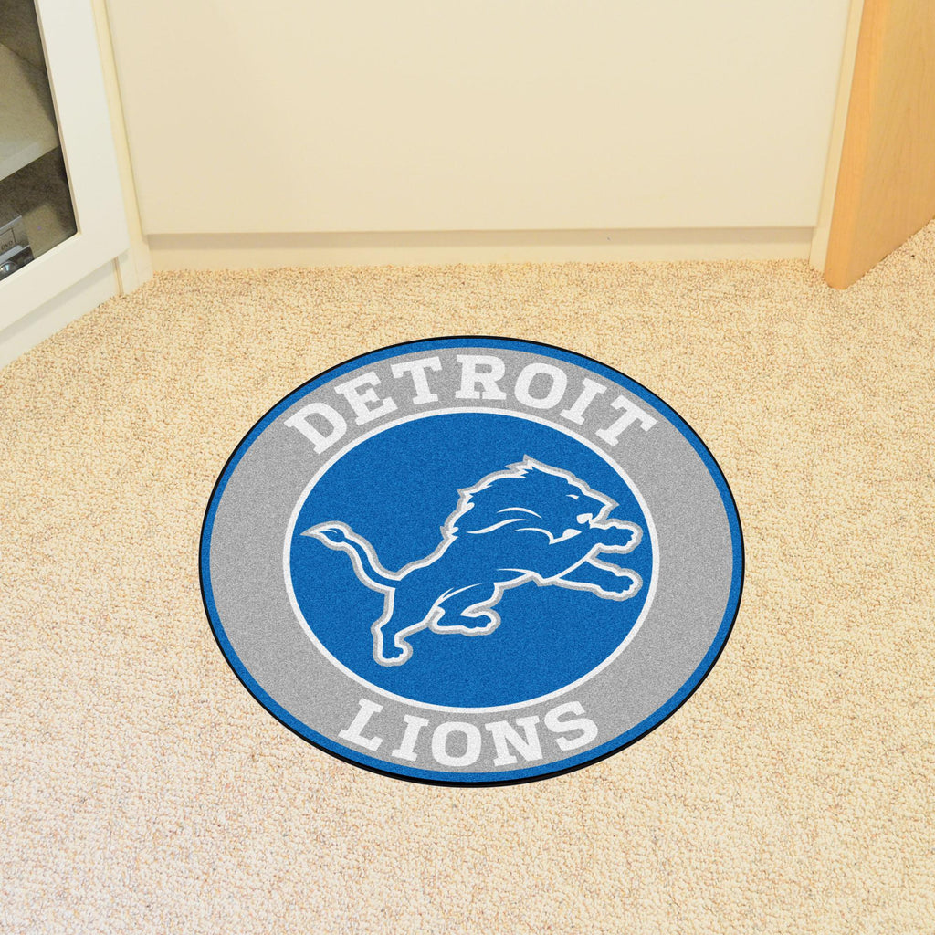 Detroit Lions Roundel Mat 27" diameter 