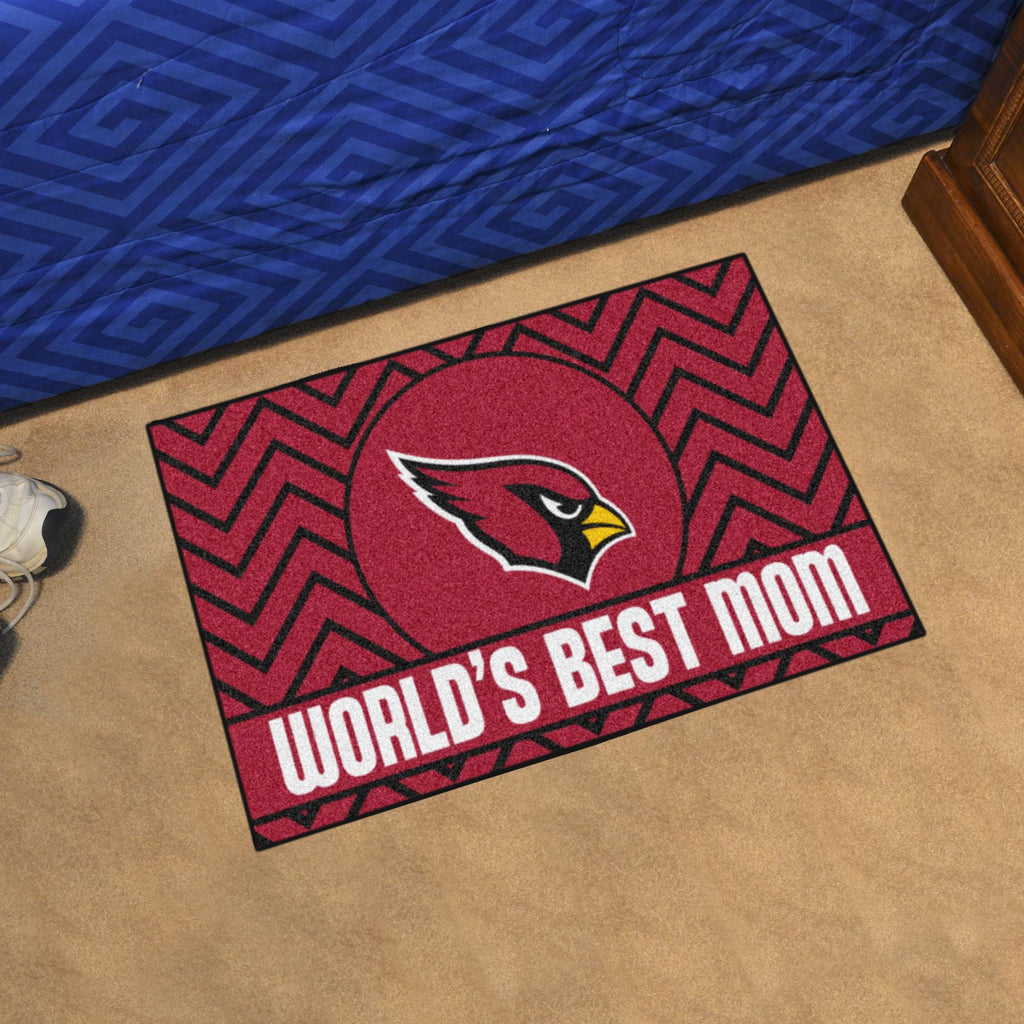 Arizona Cardinals Starter Mat World's Best Mom 19"x30" 