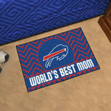 Buffalo Bills Starter Mat World's Best Mom 19"x30" 