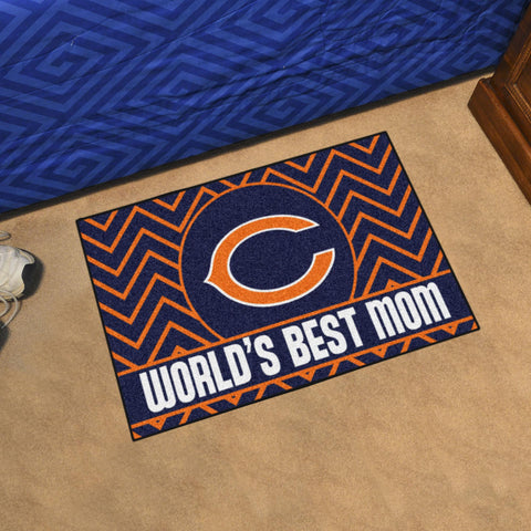 Chicago Bears Starter Mat World's Best Mom 19"x30" 