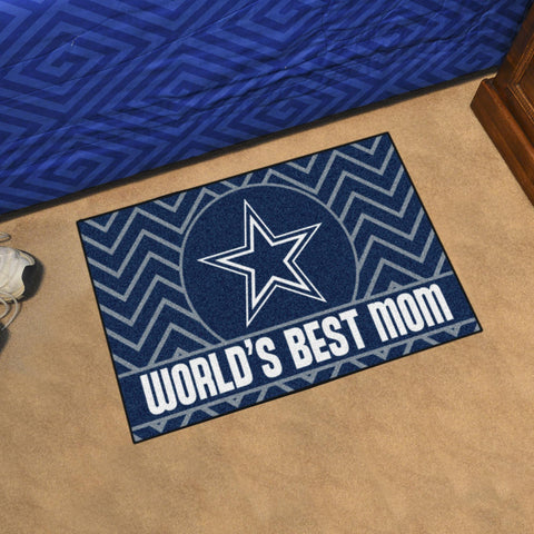 Dallas Cowboys Starter Mat World's Best Mom 19"x30" 