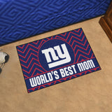 New York Giants Starter Mat World's Best Mom 19"x30" 