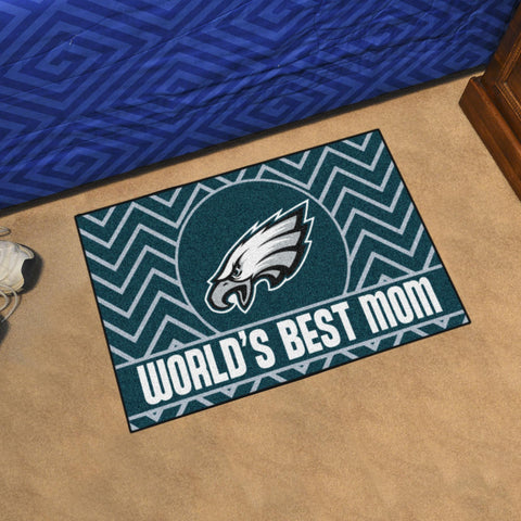Philadelphia Eagles Starter Mat World's Best Mom 19"x30" 
