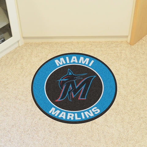 Miami Marlins Roundel Mat 27" diameter 