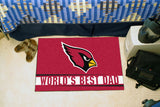 Arizona Cardinals Starter Mat World's Best Dad 19"x30" 