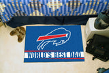 Buffalo Bills Starter Mat World's Best Dad 19"x30" 