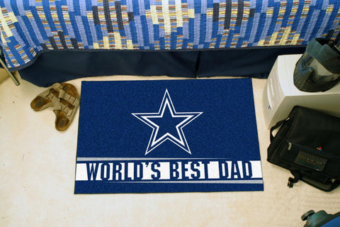 Dallas Cowboys Starter Mat World's Best Dad 19"x30" 