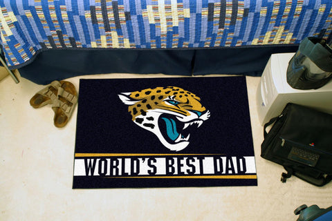 Jacksonville Jaguars Starter Mat World's Best Dad 19"x30" 