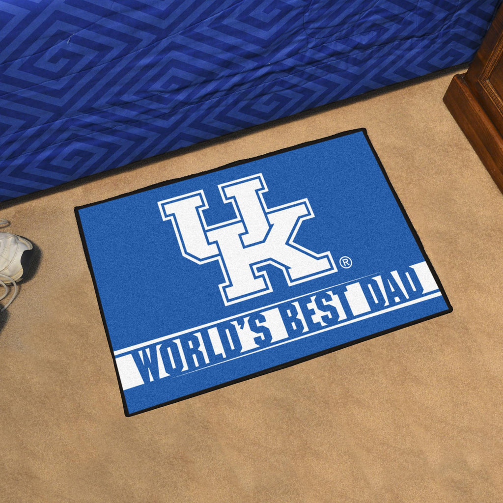 Kentucky Wildcats Starter Mat World's Best Dad 19"x30" 