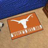 Texas Longhorns Starter Mat World's Best Dad 19"x30" 