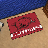 Arkansas Razorbacks Starter Mat World's Best Dad 19"x30" 