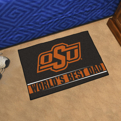 Oklahoma State Cowboys Starter Mat World's Best Dad 19"x30" 