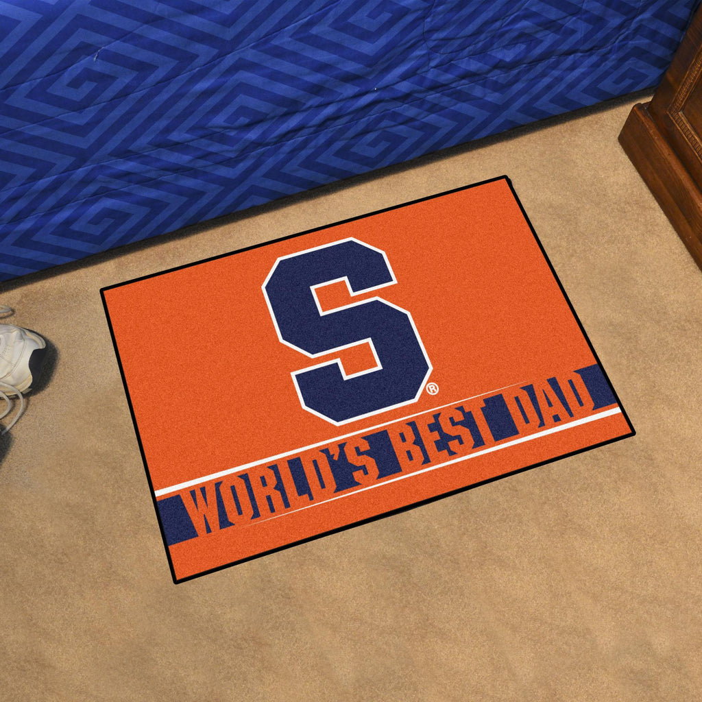 Syracuse Orangemen Starter Mat World's Best Dad 19"x30" 